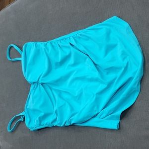 Assets blue tankini top S #b706